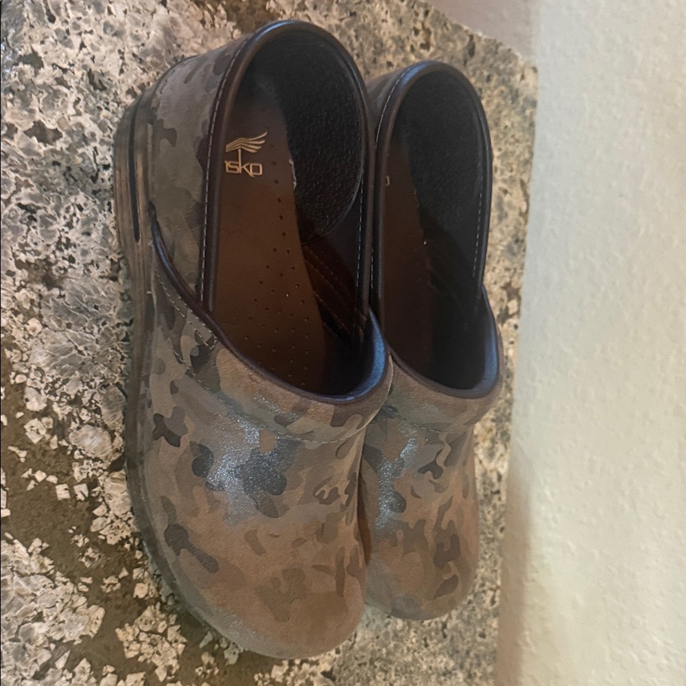 Dansko Camouflage Slip-On Clogs - Picture 3 of 4